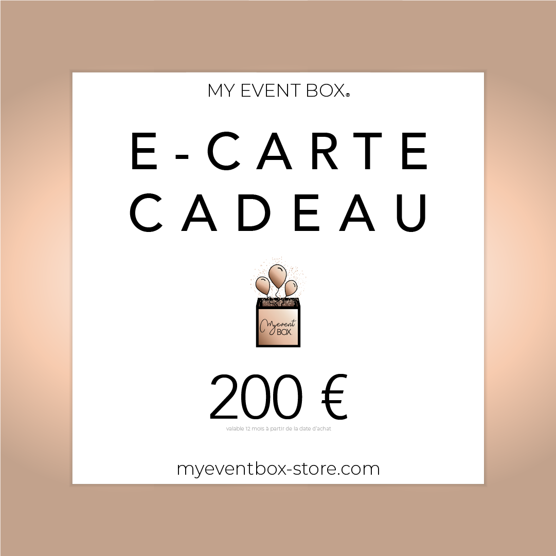 E-Carte cadeau My Event Box ®