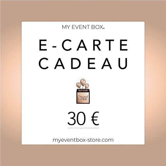 E-Carte cadeau My Event Box ®