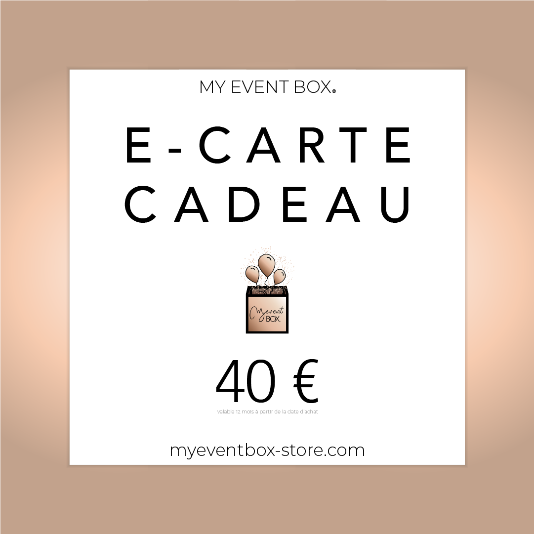 E-Carte cadeau My Event Box ®