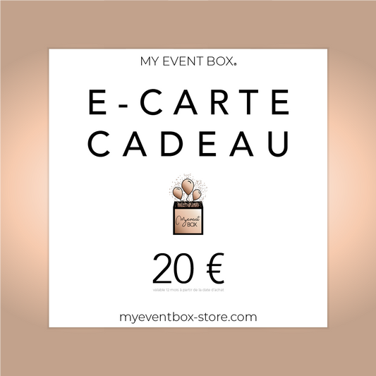 E-Carte cadeau My Event Box ®